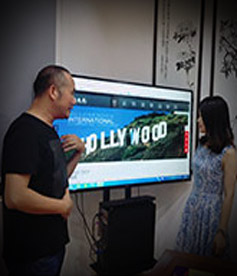 感謝電影制作公司胡導演遠從廣州來到我公司交流網站，我們定全力以赴，不負使命，幫您把網絡營銷落地。